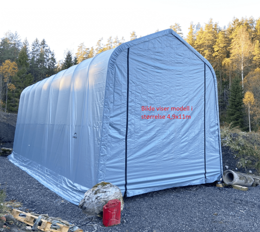 Garasjetelt Fosen 4,9 x 12,1m 59,3kvm PVC