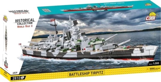 Cobi Historical Collection World War Ii Byggesett 2880 Deler Slagskipet Tirpitz Cobi Historical Collection World War Ii Byggesett 2880 Deler Slagskipet Tirpitz