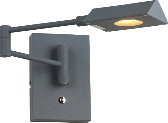 Canton Vegglampe  LED Med Step dimmer  Grå