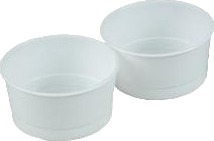 Protesebæger 250 Ml Ø97x49 Mm Pp Hvid,16 Pk X 25 Stk/Krt