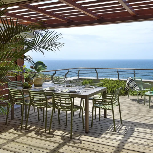 Nardi Rio Alu Spisebord 140//210x85 cm Tortora Nardi Rio Alu Spisebord 140//210x85 cm Tortora