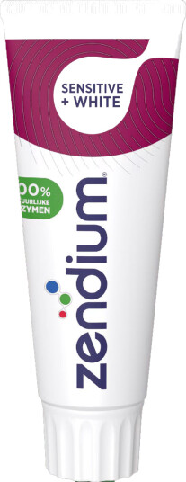 Zendium Tannkrem Sensitive + White 75 ml.