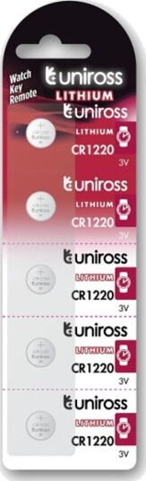 Uniross Lithium CR1220 5-pakning