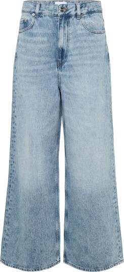Ganni Light Blue Baggy Wide Leg Jeans Blue 27