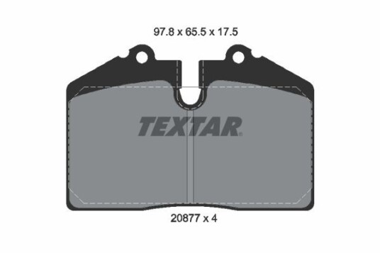 Bremseklosser TEXTAR 2087709 Bremseklosser TEXTAR 2087709