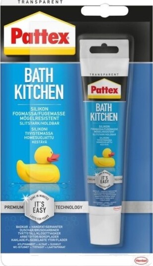 Pattex Silikonfuge for baderom og kjøkken 50 ml