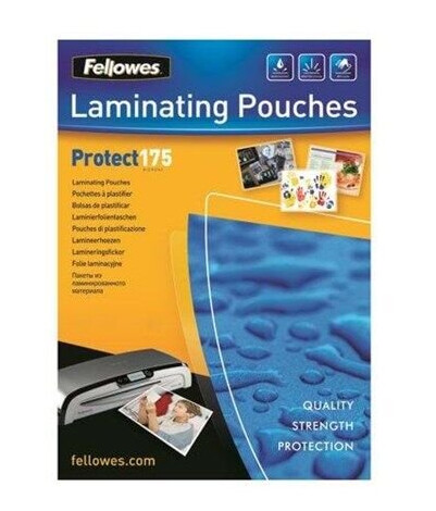 Fellowes Laminating Pouches Protect 175 Micron