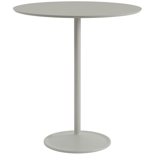 Muuto Soft Barbord Ø95x105 cm Linoleum Grå