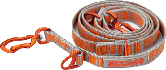 Siccaro Hundehalsbånd Sealines 200 cm Oransje/Sølv