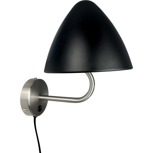 Dyberg Larsen Oulu Vegglampe Sort/ Børstet Stål Dyberg Larsen Oulu Vegglampe Sort/ Børstet Stål