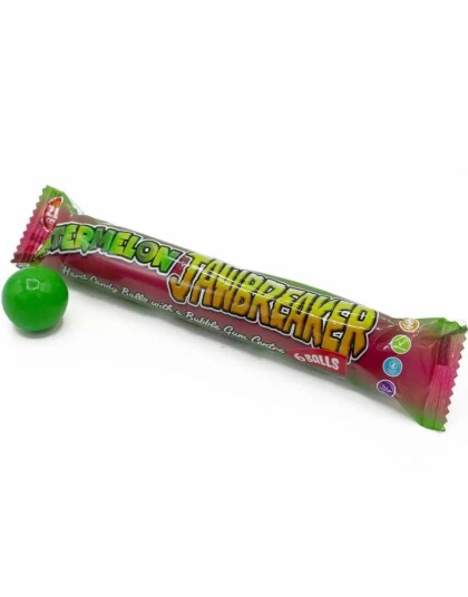 6 pk Zed Jawbreaker med Vannmelonsmak og Kjerne av Tyggegummi