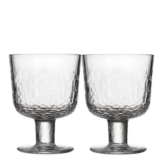 Arabia Mainio glass m/stett 30 cl 2 stk klar Arabia Mainio glass m/stett 30 cl 2 stk klar