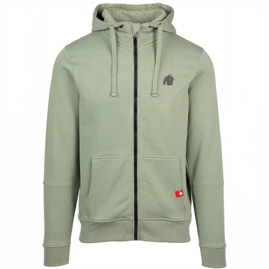 Gorilla Wear Leon Zip Hettegenser Grønn Grön Small