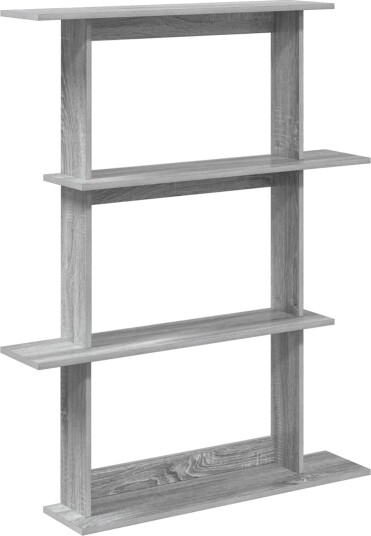 vidaXL Vegghylle Grå Sonoma 100 x 20 x 126 cm Konstruert tre