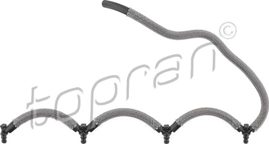 Slange, lekkasje brennstoff TOPRAN 724 072 Slange, lekkasje brennstoff TOPRAN 724 072