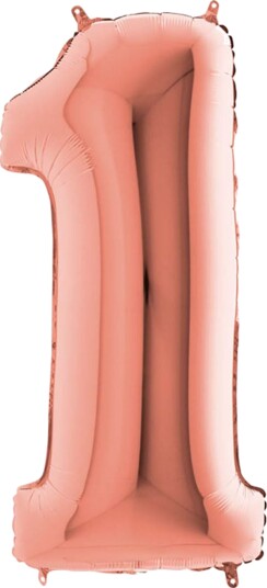 Ballongkungen Tallballong Roségull Metallic Tallet 1 231RG