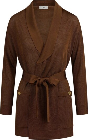 Elisabetta Franchi Dame Strikkevarer Brun M,