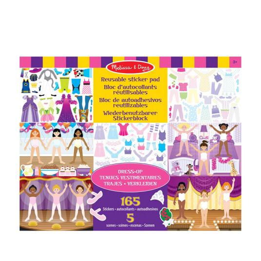 Melissa & Doug Gjenbruks klistremerker Antrekk 165 deler Melissa & Doug Gjenbruks klistremerker Antrekk 165 deler