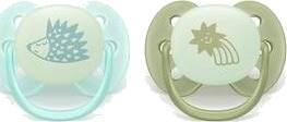 Philips Avent Pacifier Ultra Soft Nighttime Turkis Og Grønn 2 Stk.