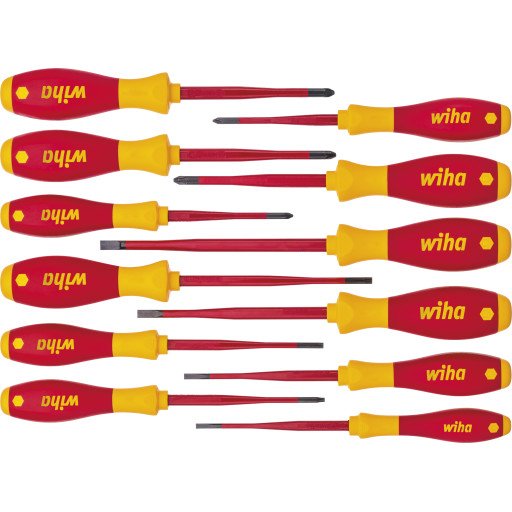 Wiha SoftFinish 3201 Elektrisk Skrutrekkersett 12 Deler 1000V