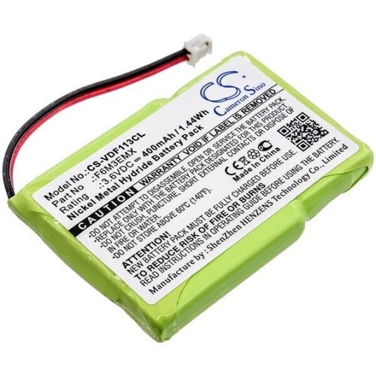 Vodafone WP-1130 batteri (400 mAh 3.6 V, Grønn)