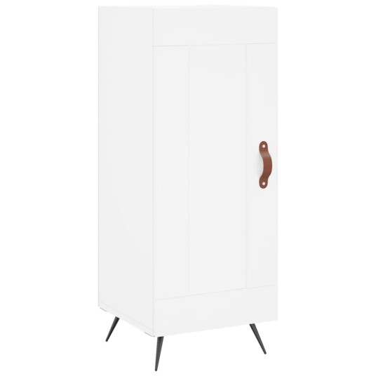 vidaXL Highboard hvit 34,5x34x180 cm konstruert tre 8720845498474
