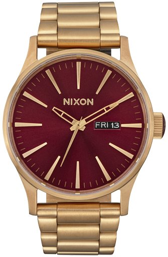 Nixon Herreklokke A3565094 00 Classic Rød/Rose gulltonet stål Ø42 Nixon Herreklokke A3565094 00 Classic Rød/Rose gulltonet stål Ø42