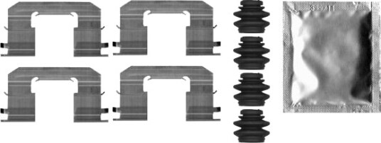 Monteringssett, bremseklosser HELLA 8DZ 355 206-701