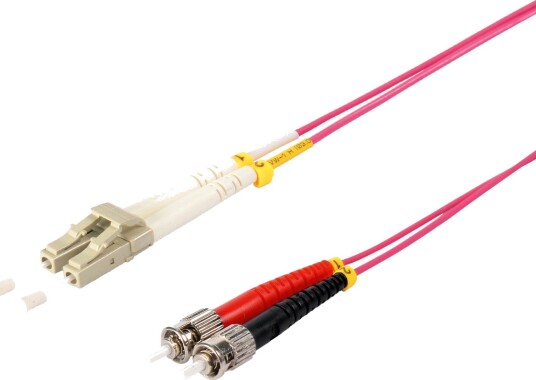 S/Conn Quality Fiberoptisk Dupleks Patchkabel Lc Til St Om4 Fiolett 3,0 M 166779314