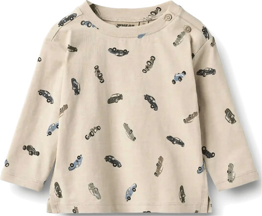 Wheat T Shirt L/S Ebbe Cream 86