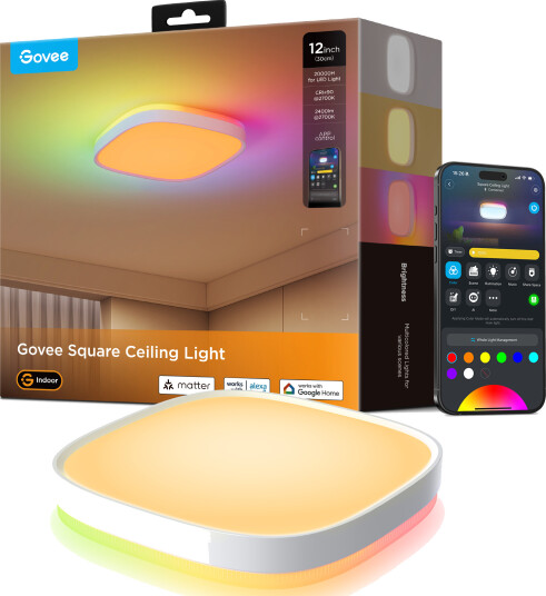 Govee H80A4C01 Taklampe Smart LED 30 cm Hvit Govee H80A4C01 Taklampe Smart LED 30 cm Hvit