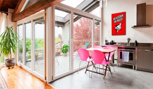Tavle My Kitchen My Rules! 80X120 Artgeist sp. z o. o.