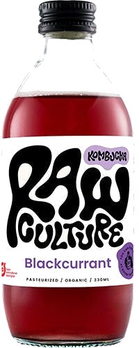 Raw Culture Blackcurrant Kombucha Økologisk   330 ml