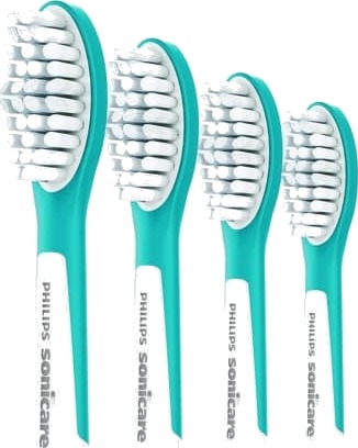 Philips Sonicare For Kids For Kids HX6044/90 4-pakning børstehoder 4 stykker Blå Hvit 3 måneder Soft myk 62000 bevegelser per minutt 7 år