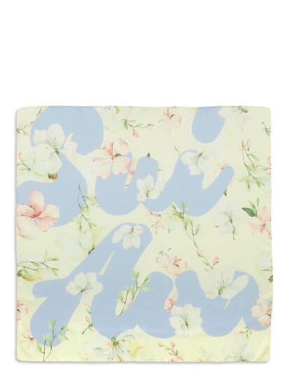 SUI AVA Sui Ava Floral Scarf   Cream   70X 70