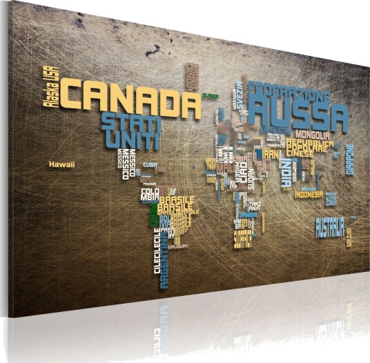 Bilde Map of the world 120x80 Artgeist sp. z o. o.