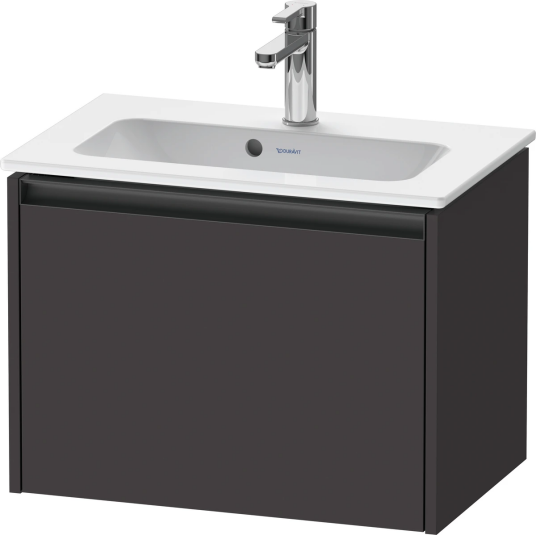 Duravit Ketho.2 Servantskap 1 Skuff 610x390 mm Grafitt Matt