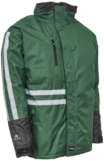 Elka Arbeidsjakke 2-i-1 vanntett 086103 grønn/svart str. 5XL
