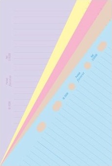 Pocket Noteark Linjerede Pastel