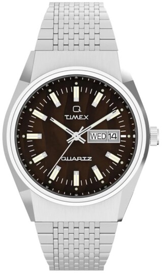 Timex Herreklokke TW2W62400 Q Brun/Stål Ø38 mm