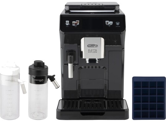 De’Longhi Eletta Explore Espressomaskin 1,8 L Kaffe Bønner Malt Kaffe Innebygd Kaffekvern 1450 W Grå
