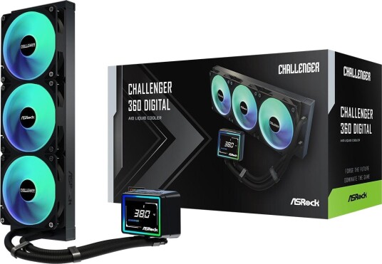 ASRock Challenger 360 Digital Væskekjølesystem for Prosessor 360 mm ASRock Challenger 360 Digital Væskekjølesystem for Prosessor 360 mm