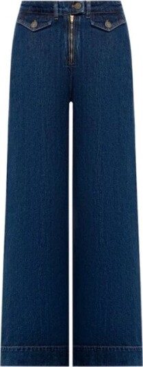 Twinset Dame Jeans Blå W28,