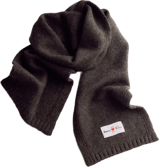 Enkel Studio Booztxhjerteforeningen Wool Blend Scarf Brown 0 Enkel Studio Booztxhjerteforeningen Wool Blend Scarf Brown 0