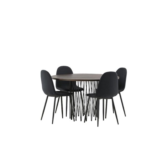 Furniture/Fashion Spisegruppe furniture/fashion Stone med 4 Polar Stoler GR22844