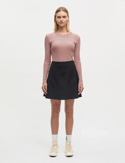 Mads Nørgaard Stretchy Nylon Roberta Skirt Black 44