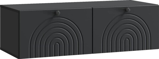 Vegghengt TV skap Svart 99 x 41 x 30 cm Konstruert tre Vegghengt TV skap Svart 99 x 41 x 30 cm Konstruert tre