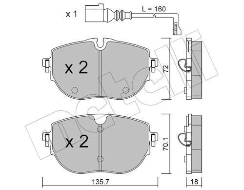 Bremseklosser METELLI 22-1321-0