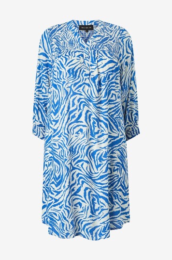 NO. 1 BY OX Kjole Smock Top Part 3/4 Sleeves Smock Cuffs Blå NO. 1 BY OX Kjole Smock Top Part 3/4 Sleeves Smock Cuffs Blå