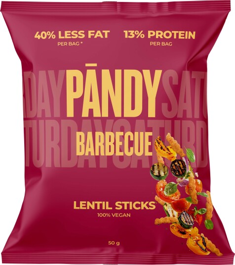 Pändy Lentil Sticks Barbecue 50 g Pändy Lentil Sticks Barbecue 50 g